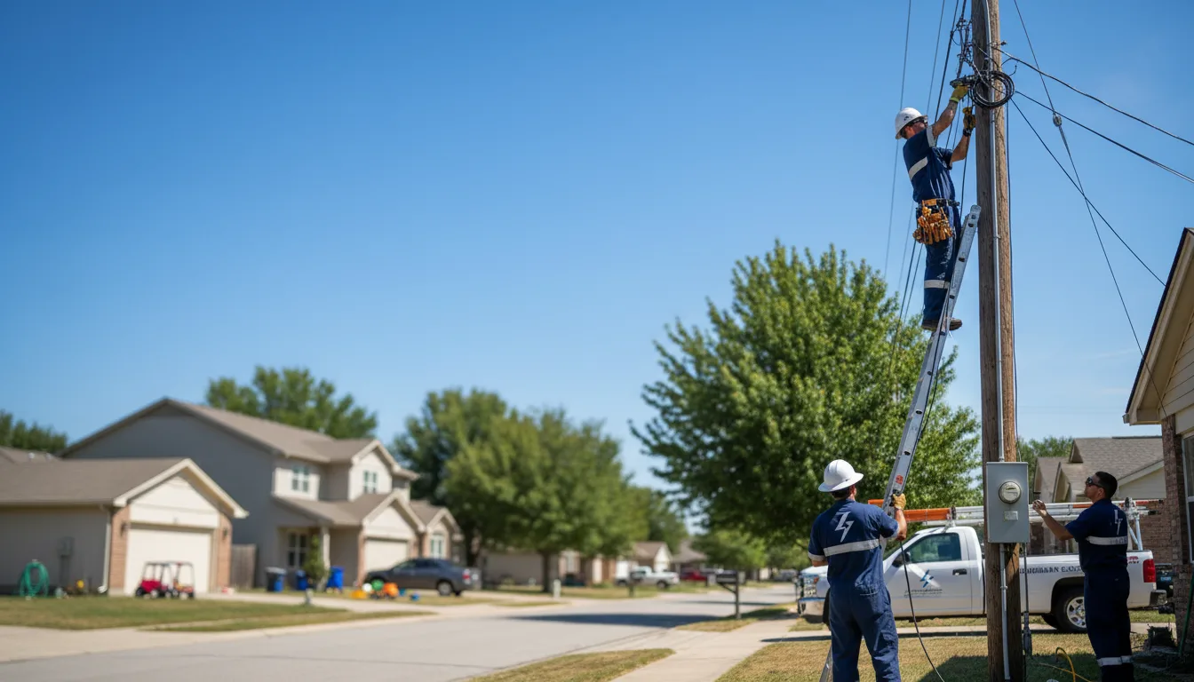 Residential electrician providing installation services in Westgate, IA